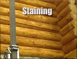  Pickens County, Alabama Log Home Staining